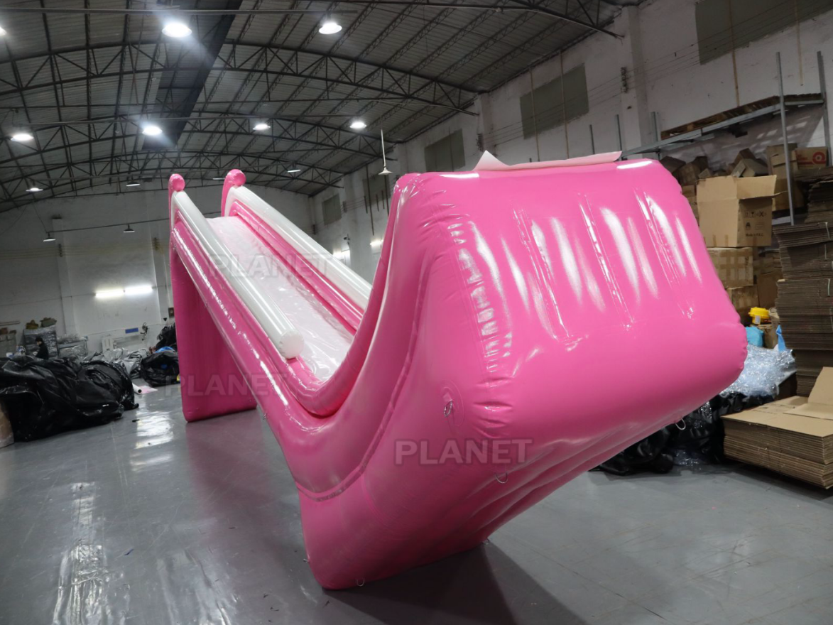 Customized Floating Inflatable Yacht Water Slide Inflatable Dock Slide for Sea Lake