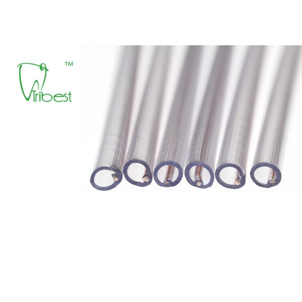 PVC Dental Disposable Saliva Ejector Clear Body Colorful Tip