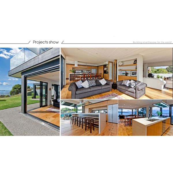 El capítulo de acero ligero estándar de EU/USA/NZ/Australia prefabricó casas, con los hogares grandes de la ventana