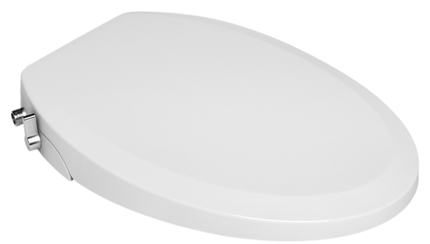 White Color Cold Water Bidet Seat Manual Soft Close Elongated Style CE Certification