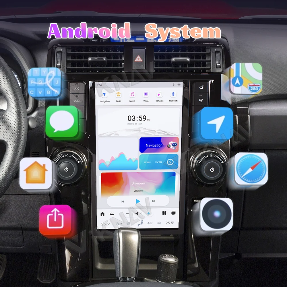 2 Din Android Мультимедиа Автомобиль GPS Toyota 4runner Радио стерео 2009-2019 Приемник Carplay