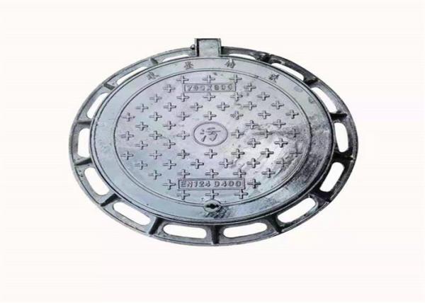 Anti Skidding Round Inspection Cover , Ductile Cast Iron Manhole Cover