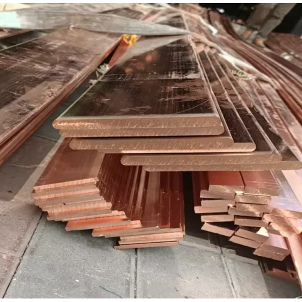 T3 Copper Busbar 99.995% Pure Copper Flat Conductive Copper Bar with 1–12mm Thickness for Heat Dissipation