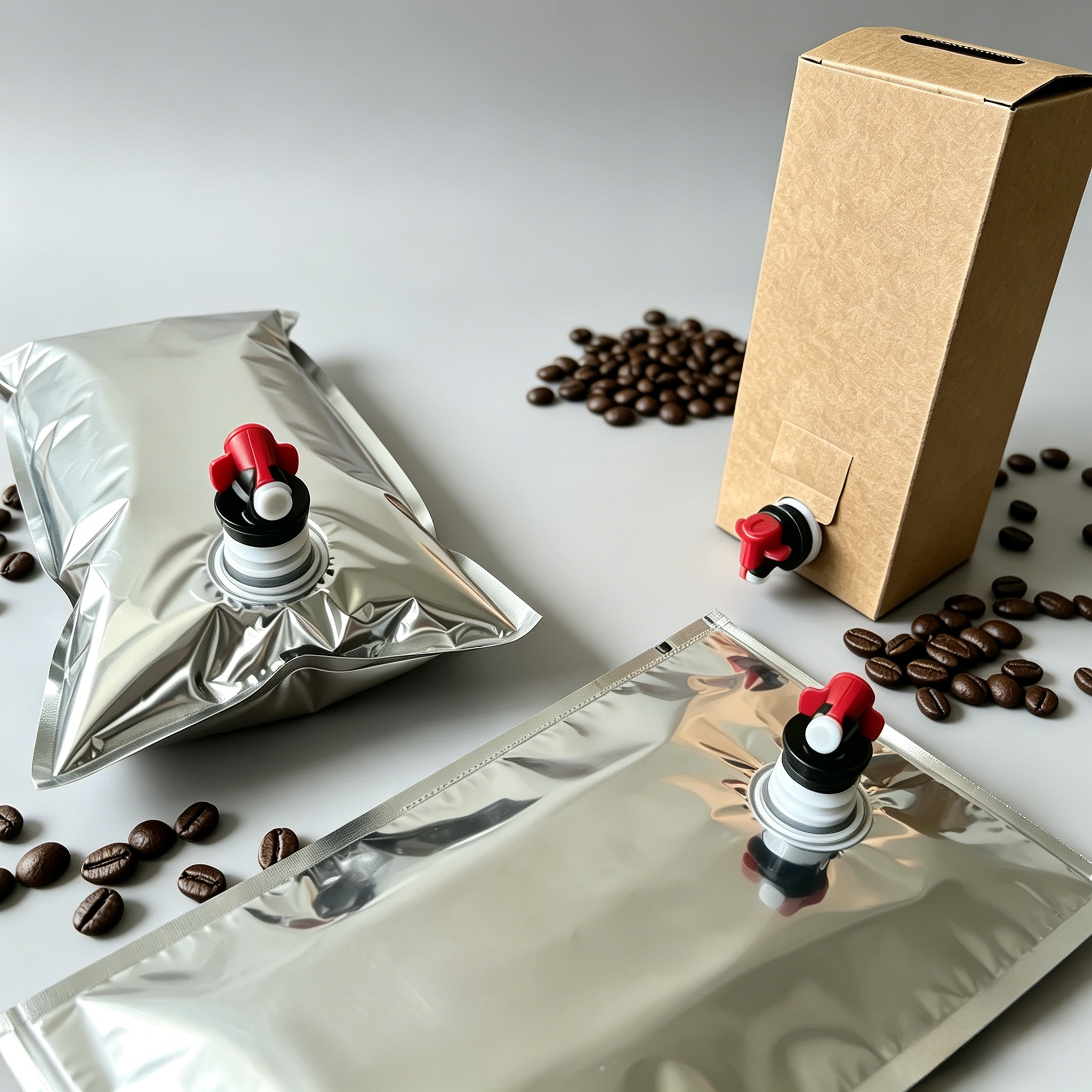 Blank Aluminum Foil Bag In Box Liner Bag With Butterfly Tap Spout | Disposable