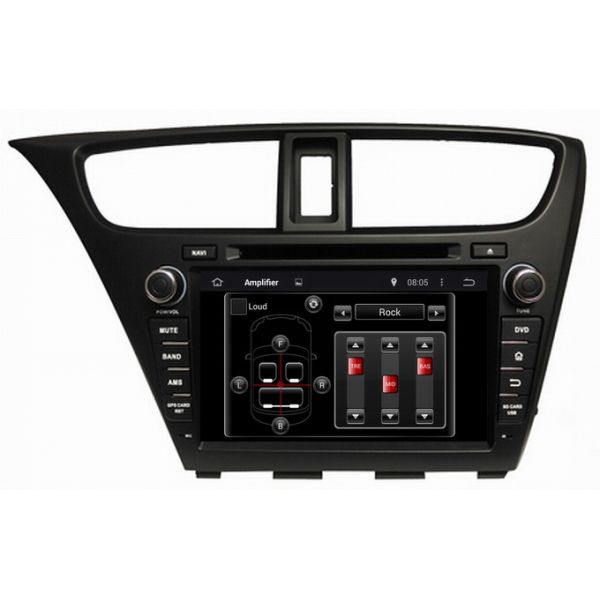 Ouchuangbo Pure Android 4.4 GPS Navigation Stereo System for Honda Civic 2014 DVD 3G Wifi