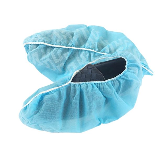 S&J Premium Shoe Covers Plastic PP PE Anti-slip Waterproof Disposable Non woven Safety Shoes Protector Cover