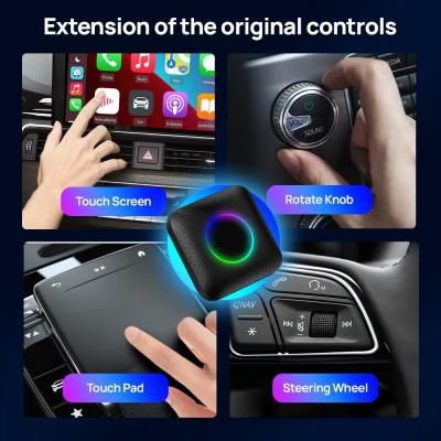 Multi Media Cpc200 Tbox Adaptateur sans fil ambiant CarplayUsb Adaptateur 8G 128Gb Jusqu'à 512Gb Android 13 SM6625 Ai Tv Box Dongle Youtube Netflix