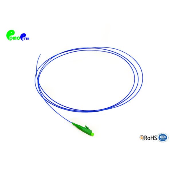 LC APC 900um Fiber Optic Pigtail G657A1 9 / 125μm Simplex 2m Loose bufffer LSZH
