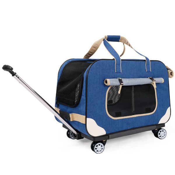 B2B Wholesale Foldable Pet Stroller–Lightweight Wheeled Travel Carrier with Breathable Mesh for Pets