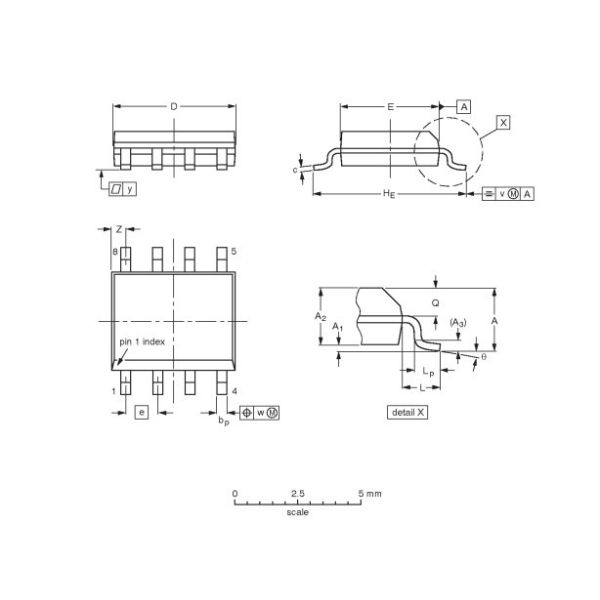 Integrated Circuit ChipLevel translating I2C-bus repeater PCA9517AD  SOP