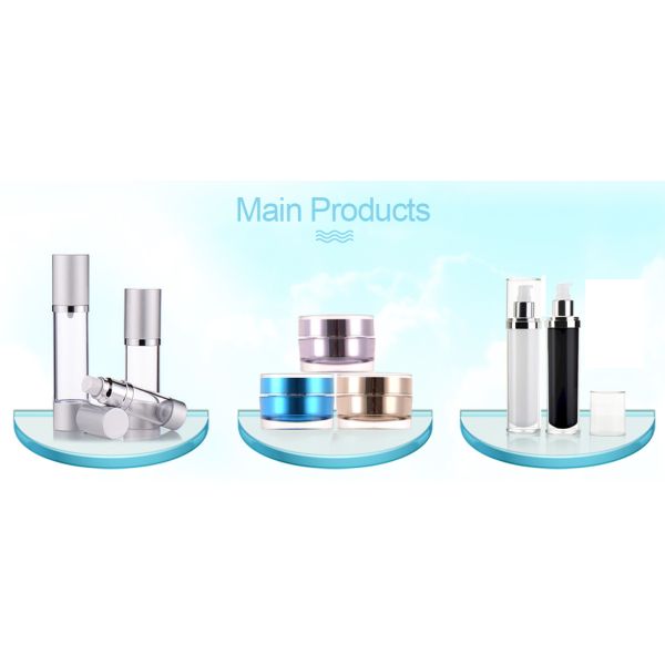 cream jar for cosmetic packaging  Empty Wholsales Plastic Cosmetic Cream Jars Round Acrylic Container