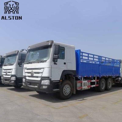 Sinotruk Howo Fence Cargo Truck , 371HP 10 Wheeler Cargo Truck