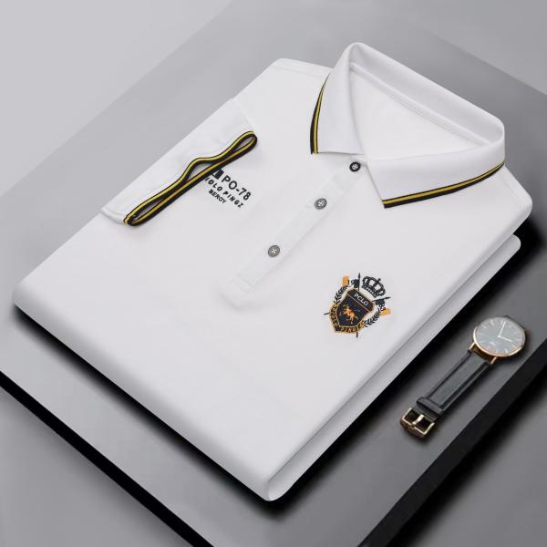 Imprimir camisas de polo personalizadas de uniforme de golfe em tecido Jersey para uniforme de negócios de golfe