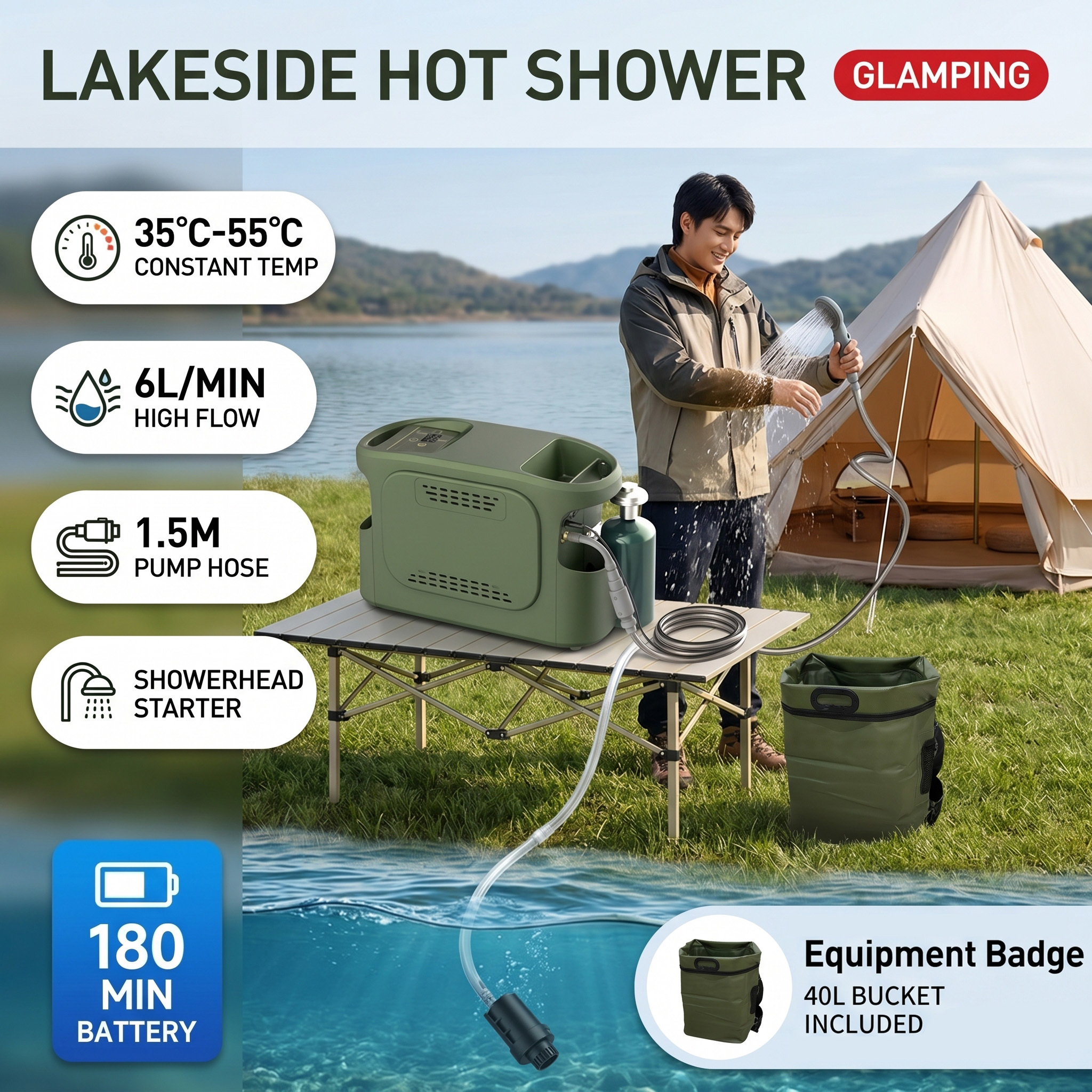 Equine Care Horse Stable Wash Station 10kW Constant Temp Water Heater