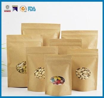 Sacos do alimento do papel de FDA Brown, resíduo metálico Finshed dos sacos de papel do empacotamento de alimento do USDA