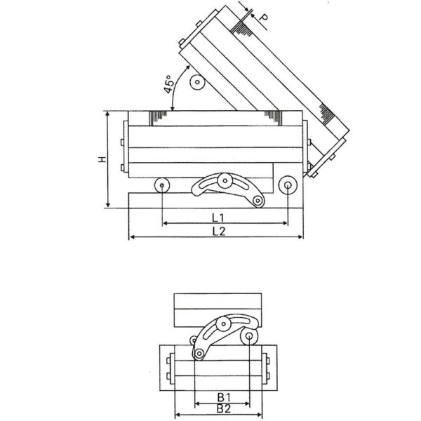 XM43 150*300mm Magnetic Sine Plate For Grinding Machine