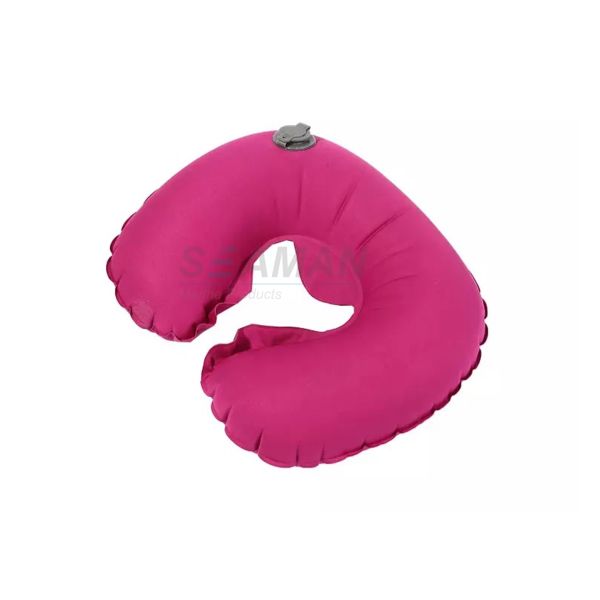 U Shaped Small Inflatable Travel Neck Pillow For Airplane Tent  37x28x10cm