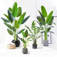 La palma del viajero artificial de H160cm modificó para requisitos particulares adornado para la decoración casera de la esquina de oficina de la tienda