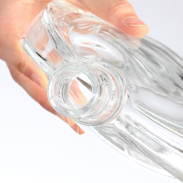 Вырезанные стеклянные бутылки XO 500 мл стеклянная бутылка водка бренди виски декантер с крышкой