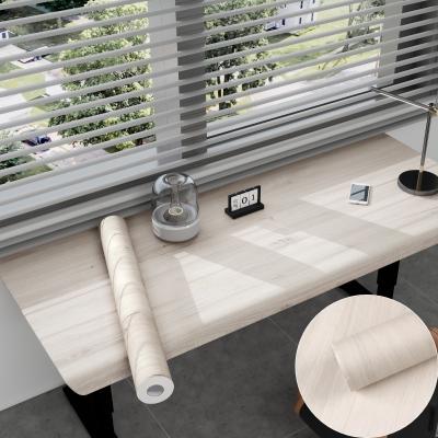 Self-Adhesive PVC Wood Grain Wallpaper Waterproof Brown