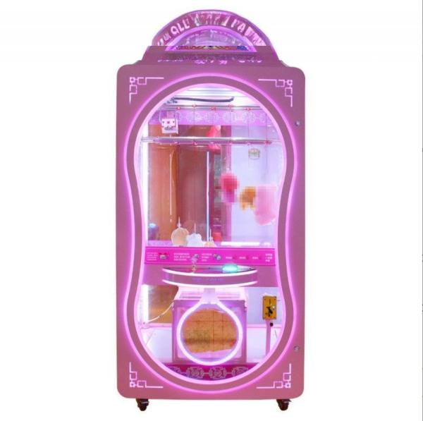 Commercial verre transparent cadeau prix jouets garrot fourrés grue machine d'arcade pour le centre commercial