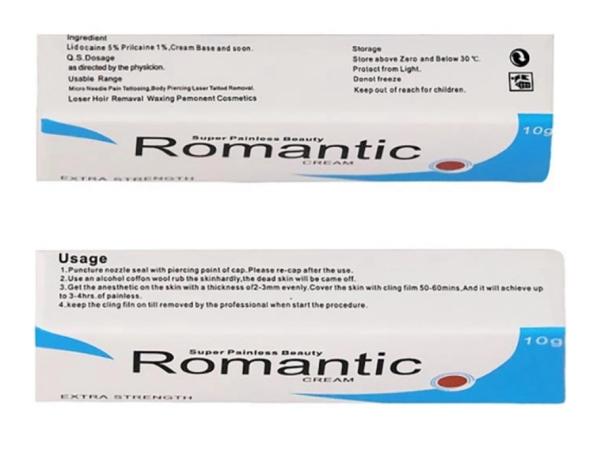 Romantic Micro Needle Piercing Numb Cream 10g No Pain Tattoo Cream