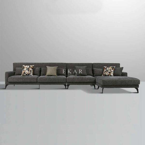Living Room Sofa Home Furniture Latest New Design Couch L Sofa Set  AW-ES18-1809