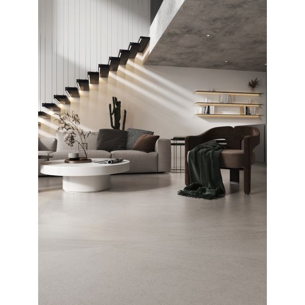 Matera Sandstone Modern Living Room Tiles Light Gray Abrasion Resistant