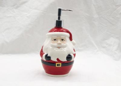 Daily Care Ceramic Bathroom Set Santa Christmas Soap Lotion Dispenser Pump Foam Pump Bottle