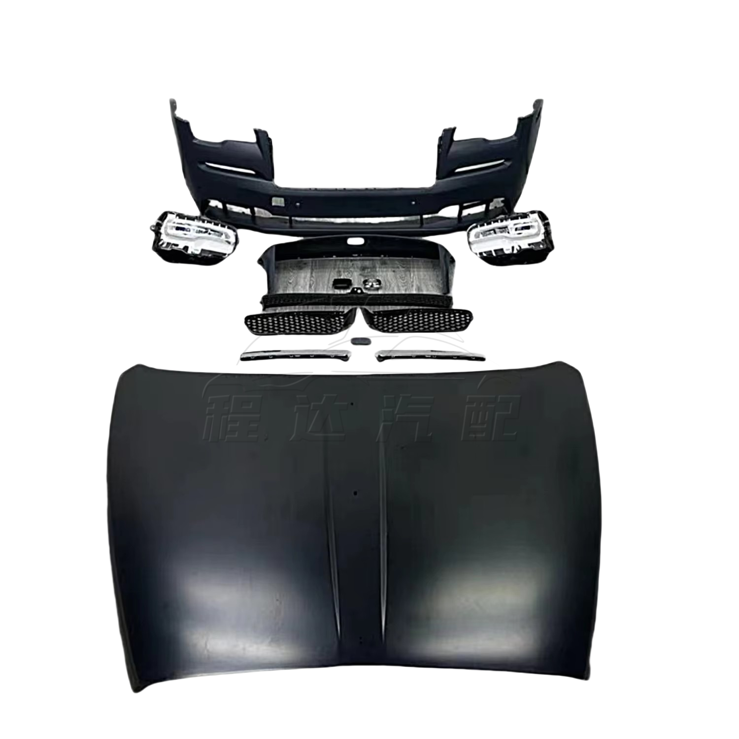 Premium PP Material Body Kit Conversion - Upgraded Front Bumper Assembly for Rolls Royce Phantom Wraith Gen1 to Gen2 Facelift