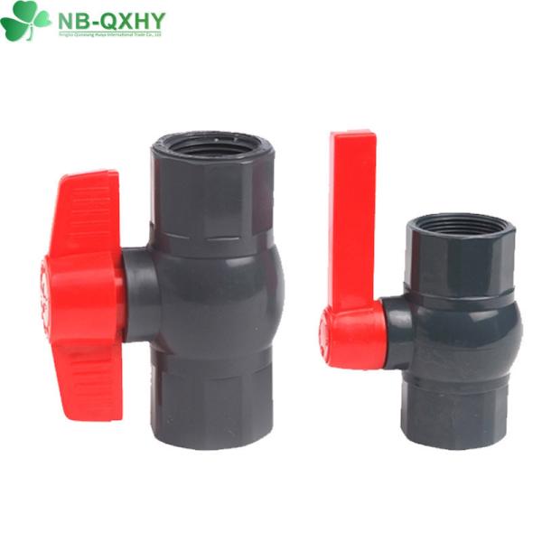 High Thickness PVC Ball Valve 1.5 Inch Water Valve PVC Gray Plastic Flexible