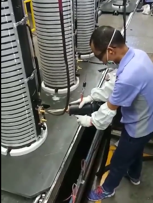 Air Condition Tube 50kw Portable Induction Brazing Machine Water Cooling