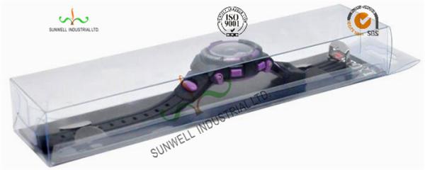 Sprot Watch Transparent Plastic Packaging Boxes , Clear Plastic Retail Packaging