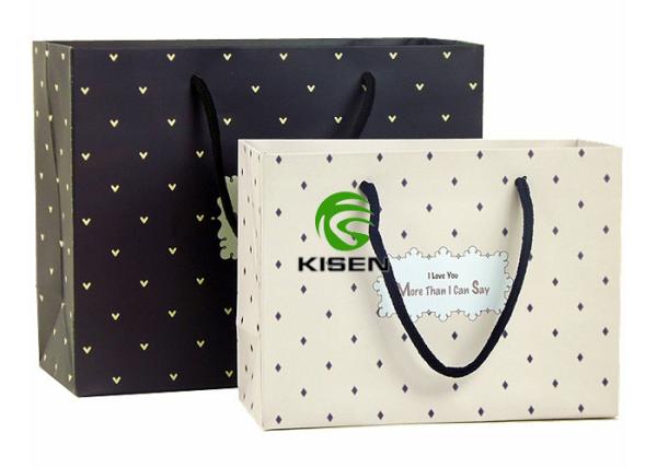 Die Cut Retail Shop Bags Lightweight Eco Friendly Custom Length Handle