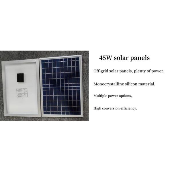 300W Off-Grid Solar Mobile Device Charging Station with 12V DC Output Correction Wave