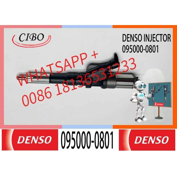 High Quality Diesel Fuel Injector 095000-0801 6156113100 6156-11-3100 For Komatsu PC450-7 WA470-5