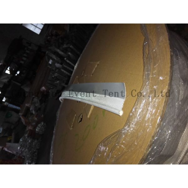 850 Gsm Tent Spare Parts Diameter 12mm ,15mm Single Flap Keder Panama Fabric