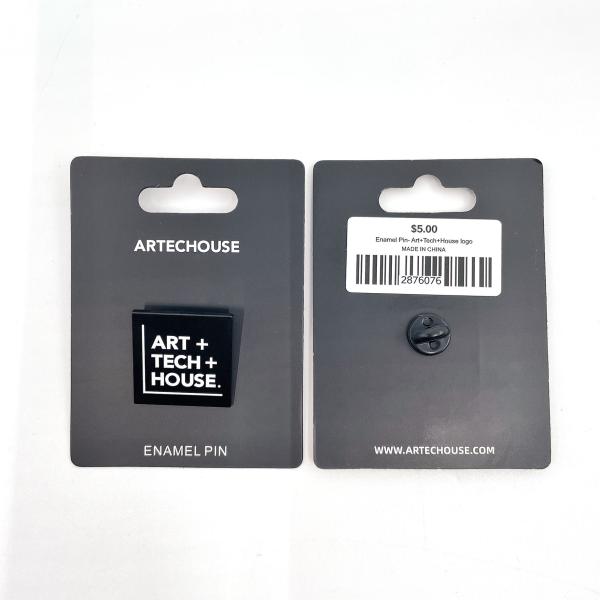 Art Tech House Soft Enamel Lapel Pin – A Stylish Statement for Creative Minds