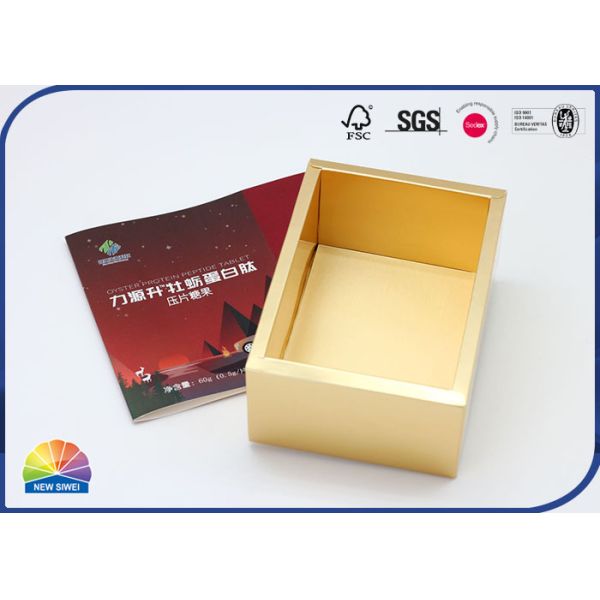 Gold Inner Tray Drawer Packaging For Health Care Products