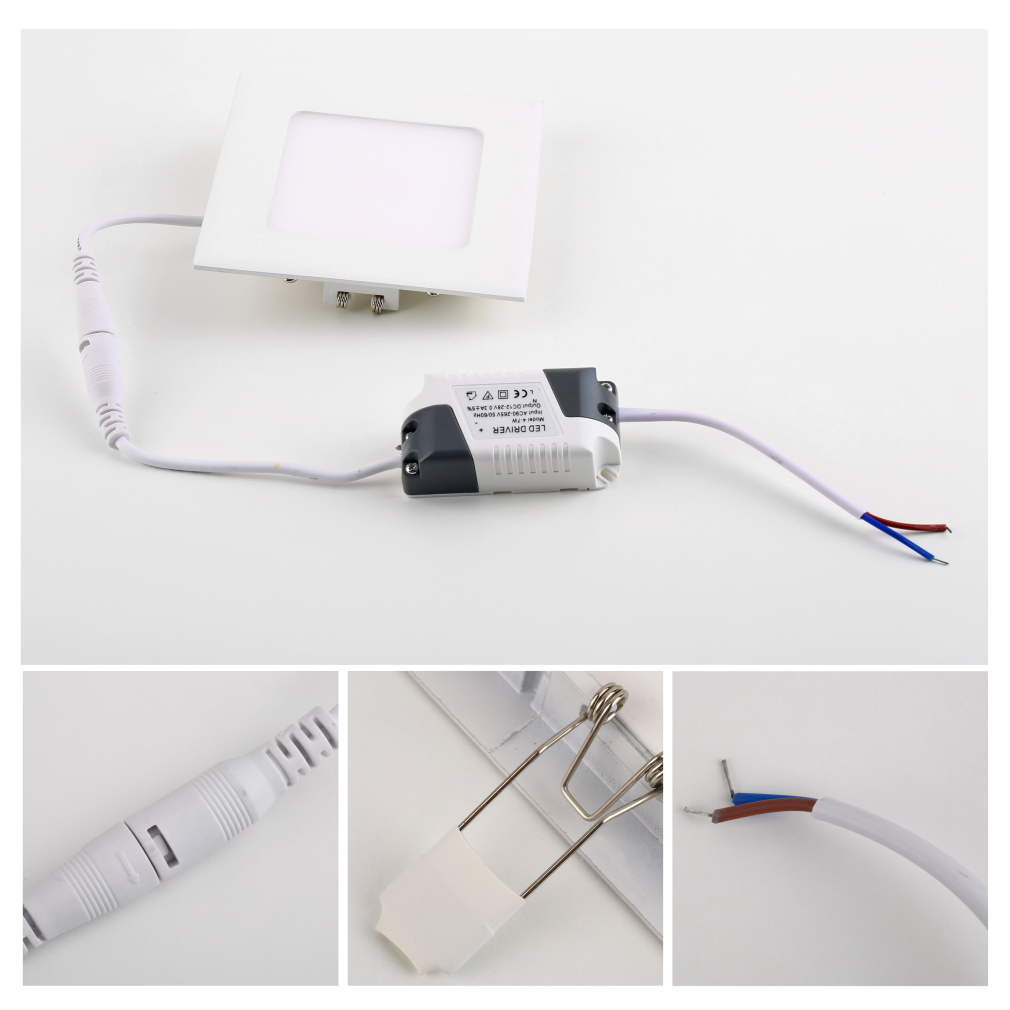 Energy Saving 18W / 24W LED Flat Panel Lights Square For Commercial RoHS CE