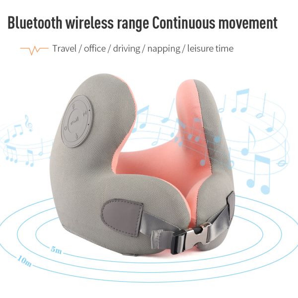 Memory Foam Neck Pillow with Bluetooth Music Function and Celebrities Pattern Design