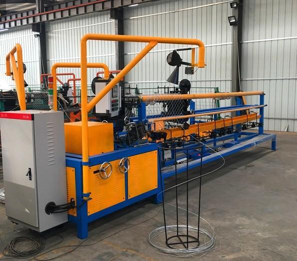 Galvanized Double Wire Chain Link Fencing Mesh Machine Factory Price