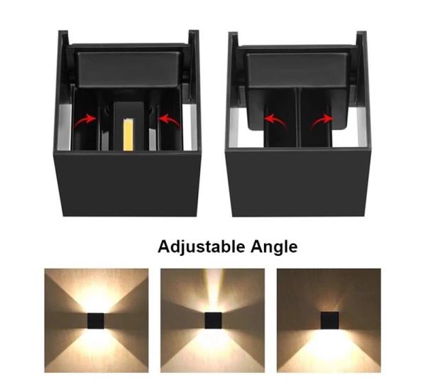 ETL Waterproof IP65 outdoor 6W 10W 12W COB wall light modern design led wall light