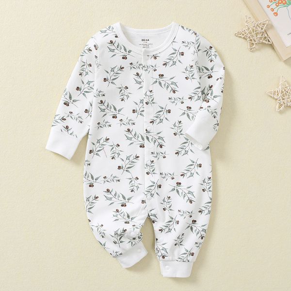 OEM pajamas baby romper with snap pajamas sleepwear onesie organic cotton baby clothes baby romper