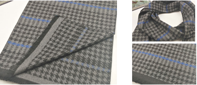 Purple Winter Knit Infinity Scarf For Ladies , Classic Cashmere Knit Fashion Scarf