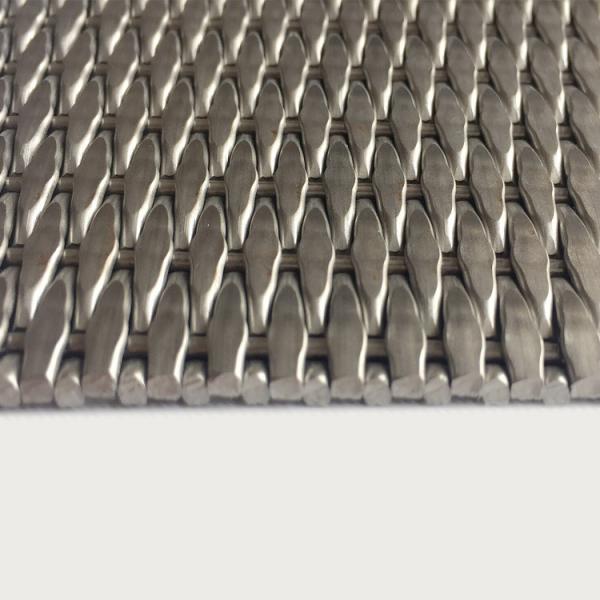 2-6mm Silver Metallic Stainless Steel Decorative Wire Mesh Grilles For Modern Cabinet Doors