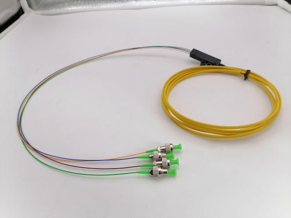 4コア シングルモード G657A2 FC/APC リボンファイバーピッグテール 2.5m