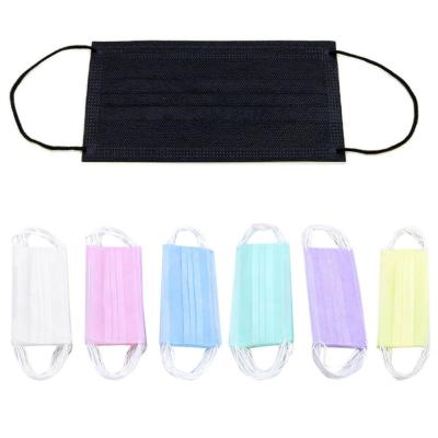 Lightweight 3 Ply Disposable Face Mask , Non Toxic Disposable Pollution Mask
