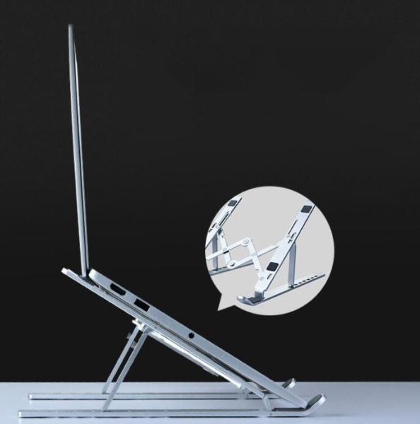 Aluminum Al6061CNC Turning Parts Anodized Foldable Laptop Stand