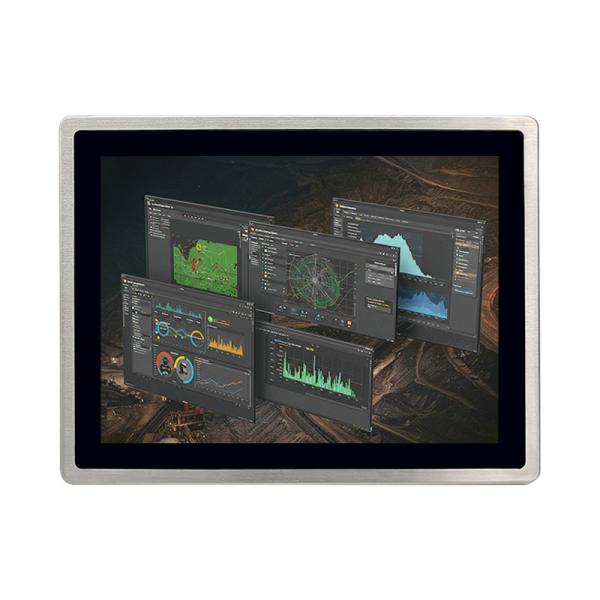 頑丈なパネル オールインワン PC IP69K 防水産業タッチスクリーン 15 インチ M12 インターフェース